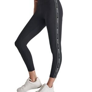 DKNY Women's High-Waist Logo Tape Leggings